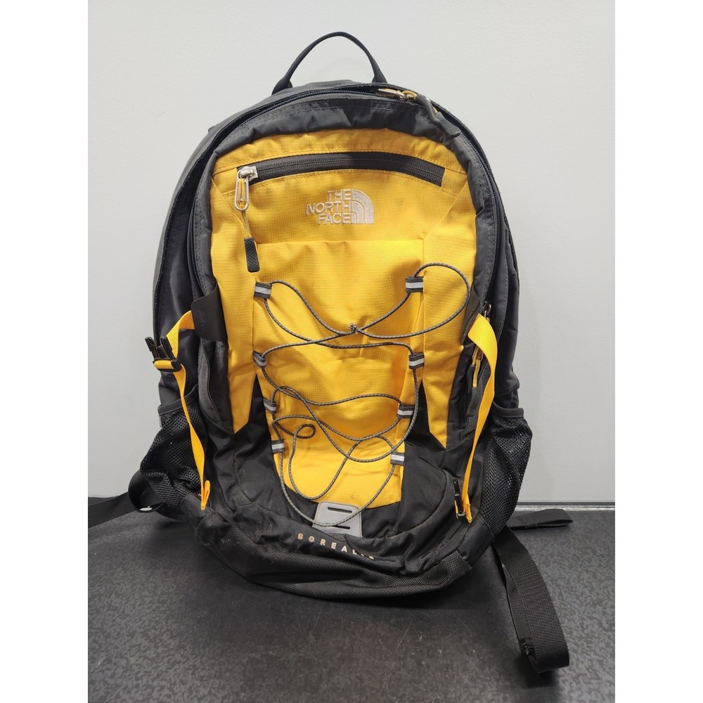 The North Face Borealis Backpack Laptop Outdoor Hiking Padded Campus Bag Yellow